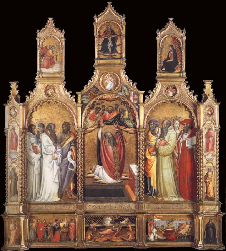 Giovanni dal ponte Polyptych of the Ascension of Saint John the Evangelist Norge oil painting art